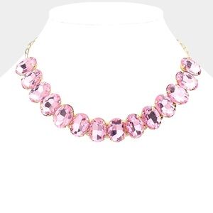 Elegant Pink Gemstone Necklace